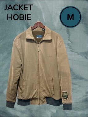 JACKET Hobie Men's  Full-Zip Bomber   SIZE M OLIVE/BROWN COLOR.